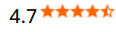 rating 4.7 out of 5