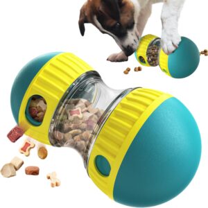 Interactive Dog Food Puzzle, Adjustable Dog Treat Dispensing,Interactive Dog Enrichment Toy to Keep Them Busy,Food Puzzles Ball for Dogs, Puppy Slow Feeder for Boredom...