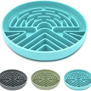 Zonopy Slow Feeder Dog Bowl for Medium & Small Pets, Anti Choking Puzzle Dog Food Bowl with Non-Slip Base, Interactive Pet Slow Eating, Silicone Cat Slow Feeder for Puppies & Cats