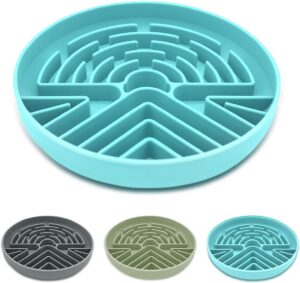 Zonopy Slow Feeder Dog Bowl for Medium & Small Pets, Anti Choking Puzzle Dog Food Bowl with Non-Slip Base, Interactive Pet Slow Eating, Silicone Cat Slow Feeder for Puppies & Cats