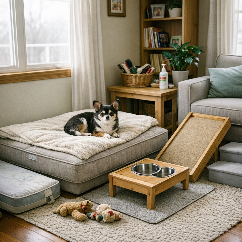 Creating a Comfortable Space for an Arthritic Dog