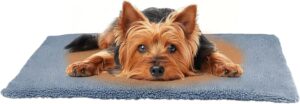Self-Warming Cat Bed Mat for Indoor Cats & Small Dogs, Self Heating Pet Crate Mat for Indoor Pets with Removable Cover, Machine Washable, Large, 76 x 51 cm